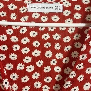 FAITHFULL THE BRAND RED FLORAL MINI